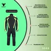Herren Motorradkombi Textilien Schwarz Grün Orange inkl. Produktbild-Vorschau 12