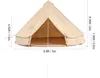 SucceBuy tenda rotonda in tela, 3 m/9,8 ft tenda yurta 4 Anteprima dell’immagine prodotto 8