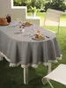Gartentischdecke mit Fransen Tischdecke rund oval eckig Produktbild-Vorschau 7