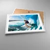 Gerahmtes Poster - Weißer Rahmen - Surfen Surfer Ozean Produktbild-Vorschau 3