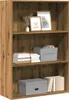vidaXL Artisan dubová knihovna 80x30x114 cm materiál na Náhled obrázku produktu 2