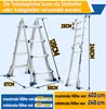 Jopassy Mehrzweckleiter 4x4 Alu Multifunktionsleiter Produktbild-Vorschau 2
