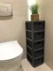 BranQ Regał z Koszami Rattan | 5 Koszy | Antracyt Podgląd zdjęcia produktu 3