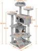 Yaheetech Kratzbaum Kletterbaum Katzenkratzbaum mit 3 Produktbild-Vorschau 3