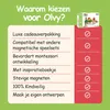 Olvy Magnetische bouwstenen, Montessori speelgoed, 80 stuks Productafbeelding-voorbeeld 7