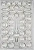 39 tlg. Glas-Weihnachtskugeln Set in "Ice Weiss Silber" Produktbild-Vorschau 1
