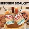Recuiting Tasse Geschenk Eat Sleep Recruit Repeat Produktbild-Vorschau 2