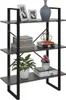 vidaXL Bücherregal Grau 80x30x105 cm Holzwerkstoff Produktbild-Vorschau 2