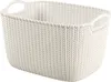 Curver Aufbewahrungskorb Knit eckig 36x28x24cm Creme Produktbild-Vorschau 2