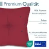 Beautissu Lounge Kissen Set Outdoor Rot XLuna, 60x60cm, Produktbild-Vorschau 5