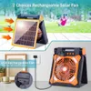 3-in-1 Solar Camping Fan mit LED, 4 Geschwindigkeitsstufen, Produktbild-Vorschau 7