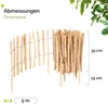 Gartenzaun zum Stecken aus Haselnüsse Zaun Garten Produktbild-Vorschau 2
