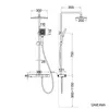 SONNI Thermostat-Duschkopf und -System in Gunmetal Grey, 38 Produktbild-Vorschau 5