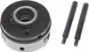 A black chuck with two threaded pins on a white background. Anteprima dell’immagine prodotto