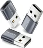 deleyCON USB C Adapter (3 Stück) USB C Buchse zu A Stecker Produktbild-Vorschau 1