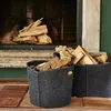 SIENA HOME Filz-Kaminholztasche grau Produktbild-Vorschau 3