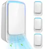 A product image showing multiple air purifiers with blue light accents and a demonstration of air flow with leaves. Produktbild-Vorschau