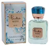 Pomellato Nudo Blue Eau de Parfum 25 ml mit floraler Originalverpackung in Hellblau und Glasflakon mit blauem Schmuckstein-Verschluss. Anteprima dell’immagine prodotto