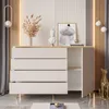 AURORA Kommode mit Schubladen Kaschmir mit schräge gold Produktbild-Vorschau 2
