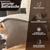 Dreamhome Mikrofaser-Seersucker-Bettwäsche 2-teilig, 155 × Produktbild-Vorschau 2