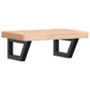 vidaXL Waschbeckenregal Wandmontage Stahl und Massivholz Produktbild-Vorschau 1
