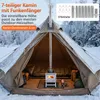 COSTWAY Campingofen, Zeltofen tragbar mit 7 Rauchrohren & Produktbild-Vorschau 6