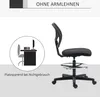 Kreslící židle Vinsetto, ergonomická otočná židle, Náhled obrázku produktu 6