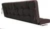 A brown tufted cushion for a bench or swing, shown from a diagonal angle against a white background. Náhled obrázku produktu