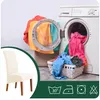 Stuhlhussen XL Creme Jacquard 4er Pack - Stretch Bezug - Produktbild-Vorschau 2
