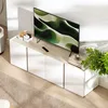 Meuble TV HOMCOM, meuble TV brillant avec 4 portes à Voir les images du produit 9