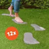 Trittsteine Fuß 12 hübsche Beton Trittplatten im Set Produktbild-Vorschau 1