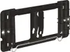 A black plastic mounting bracket with metal hooks against a white background. Produktbild-Vorschau