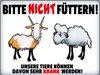 vianmo Holzschild 30x40 cm bitte nicht füttern Tiere krank Produktbild-Vorschau 1
