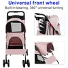 Klappbar Hundewagen 2 in 1 Hundebuggy Bis 20kg,Pet Stroller Produktbild-Vorschau 6