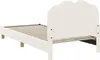 vidaXL Kinderbettgestell mit Kopfteil Creme 90 x 200 cm Produktbild-Vorschau 7
