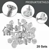 Glashalter-Clips-Set, 30 Stück, für Schranktüren, Spiegel Produktbild-Vorschau 5