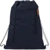 A navy blue drawstring backpack is shown against a white background. Voir les images du produit