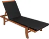 A wooden lounge chair with a black cushion, shown from a side angle against a white background. Náhľad obrázku produktu