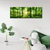 Leinwandbild sonnenschein im wald natur grün 150x50 cm Produktbild-Vorschau 2