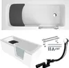 Badewanne Rechteck Set 5in1 180x80 Rechts, Produktbild-Vorschau 1