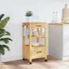 vidaXL Küchenwagen MONZA 48x40x88,5 cm Massivholz Kiefer Produktbild-Vorschau 3
