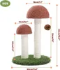 PurpurRain – Kratzstamm Champignon für Katzen, 48 cm Produktbild-Vorschau 2