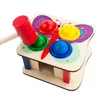 Montessori Hammer Spiel Holzhammer + Hammerschlag Bunt Produktbild-Vorschau 13
