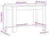 vidaXL Jedálenský stôl čierny dubový vzhľad 120x60x76 cm Náhľad obrázku produktu 7