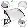 VOUNOT® Vordach für Haustür, 100 x 80 cm Transparentes Produktbild-Vorschau 6