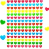 Oblique Unique 1500 Herz Sticker Herzen Aufkleber Glänzend Produktbild-Vorschau 2