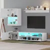 Set da parete TV Sweiko 175x39x34cm con vetrinetta (set Anteprima dell’immagine prodotto 2