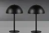 2er SET kleine kabellose Akku Tischlampen Schwarz, Touch Produktbild-Vorschau 3