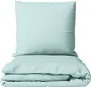 Mikrofaser Bettwäsche Set 135x200 cm Hellblau Einfarbig mit Produktbild-Vorschau 1