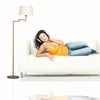 Mexlite - lampa stojąca - Bella - brąz - metal tkanina - Podgląd zdjęcia produktu 3